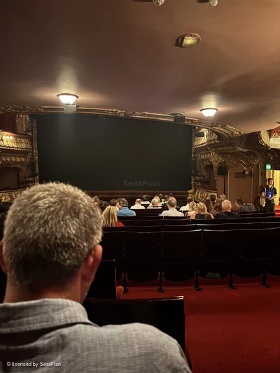 Apollo Theatre Stalls X7 view from seat photo