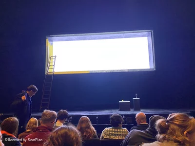 Barbican Theatre Stalls E18 view from seat photo