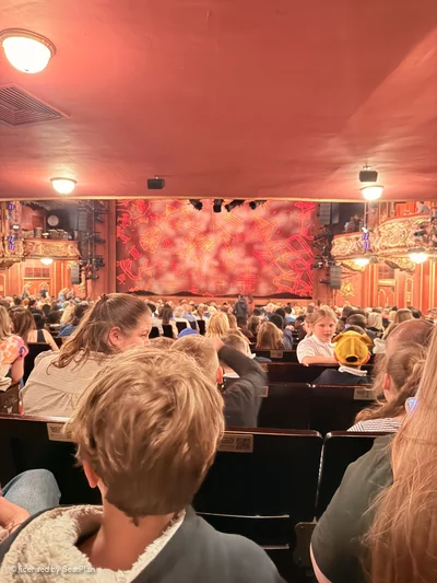 Lyceum Theatre Stalls ZA12 view from seat photo