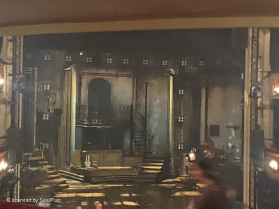 Lyric Theatre Dress Circle F16 view from seat photo