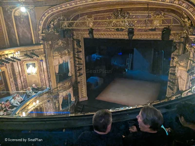 Theatre Royal Haymarket Upper Circle C7 view from seat photo