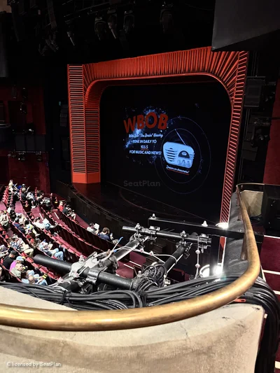 Marquis Theatre Mezzanine A28 view from seat photo