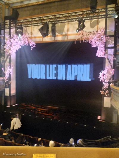 Harold Pinter Theatre Dress Circle A3 view from seat photo