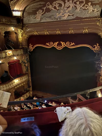 Apollo Theatre Grand Circle B6 view from seat photo
