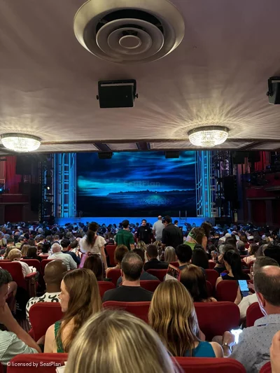 Broadway Theatre Orchestra W5 view from seat photo