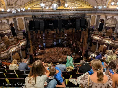 Victoria Palace Theatre Grand Circle G25 view from seat photo