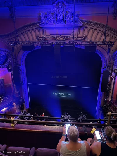 Lyceum Theatre Balcony C102 view from seat photo