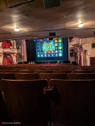 Shaftesbury Theatre Stalls X2 view from seat photo