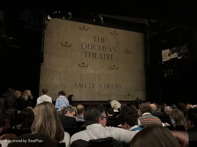 Duchess Theatre Stalls K22 view from seat photo