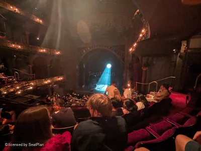 Palace Theatre Dress Circle D8 view from seat photo