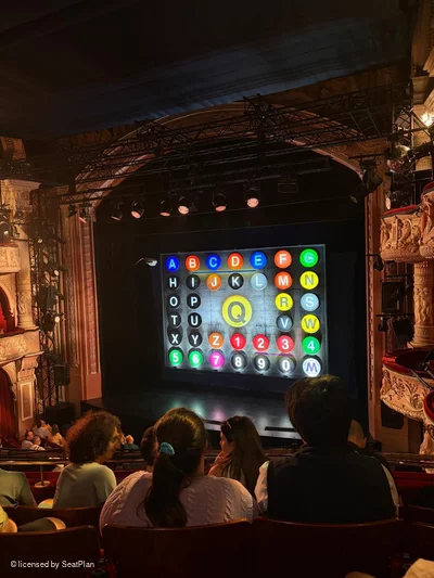 Shaftesbury Theatre Royal Circle D6 view from seat photo