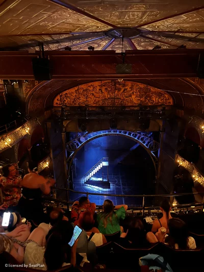 Palace Theatre Balcony E16 view from seat photo