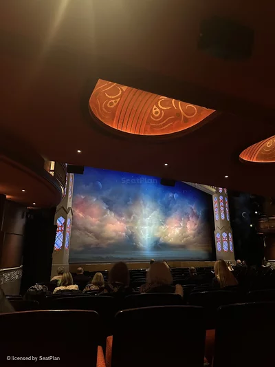 Prince of Wales Theatre Stalls P44 view from seat photo