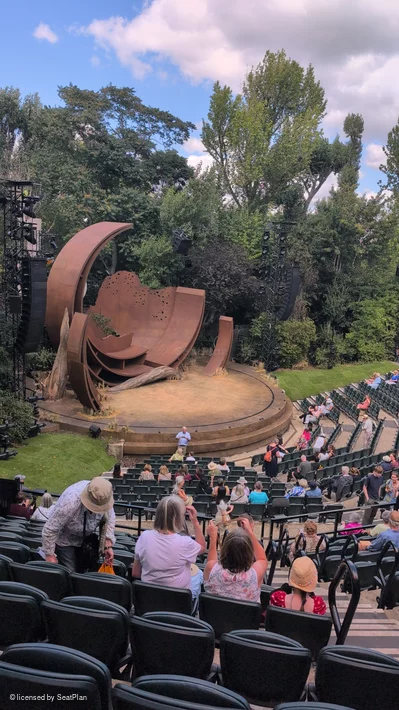 Regent's Park Open Air Theatre Upper Right U100 view from seat photo