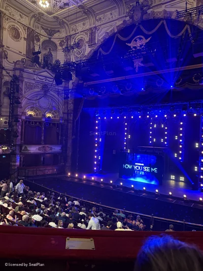 London Coliseum Dress Circle B16 view from seat photo