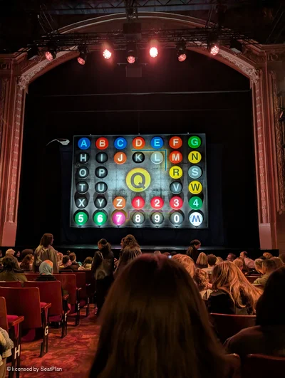 Shaftesbury Theatre Stalls M16 view from seat photo