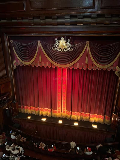 St Martin's Theatre Upper Circle A12 view from seat photo