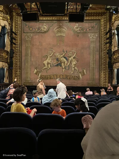 Theatre Royal Haymarket Stalls R8 view from seat photo