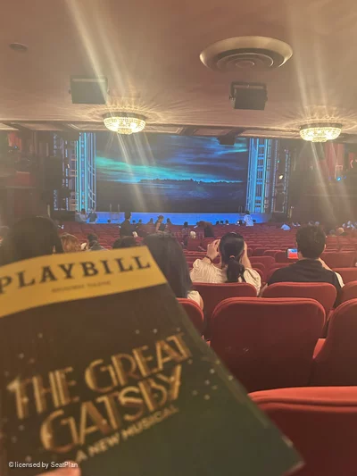 Broadway Theatre Orchestra Y10 view from seat photo
