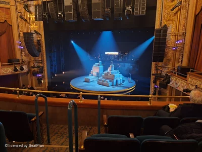 Longacre Theatre Mezzanine D3 view from seat photo
