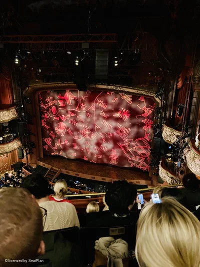 Lyceum Theatre Grand Circle D9 view from seat photo