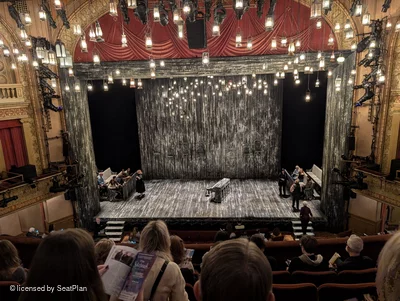 Barrymore Theatre Front Mezzanine E109 view from seat photo