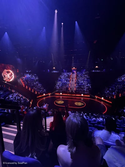 Troubadour Canary Wharf Theatre District 8 M17 view from seat photo