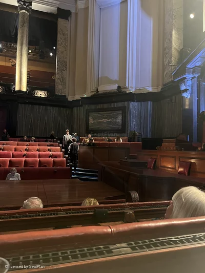 London County Hall Courtroom Stalls D109 view from seat photo