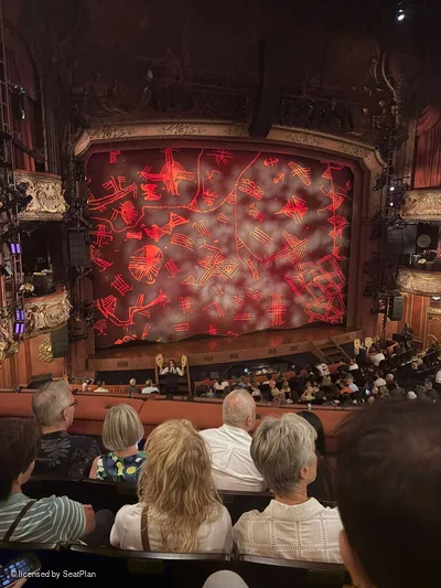 Lyceum Theatre Royal Circle D41 view from seat photo