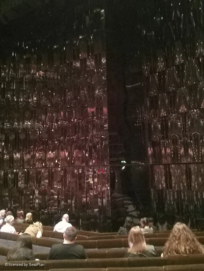 Barbican Theatre Stalls J5 view from seat photo