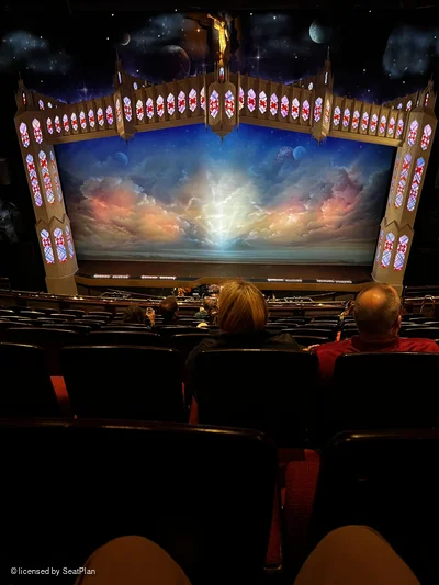 Prince of Wales Theatre Circle J22 view from seat photo