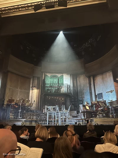 Lyric Theatre Stalls G10 view from seat photo