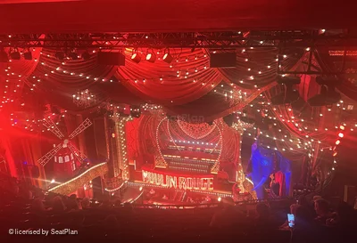 Piccadilly Theatre Grand Circle K5 view from seat photo