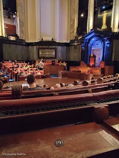 London County Hall Courtroom Stalls F191 view from seat photo