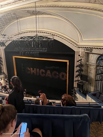 Ambassador Theatre Rear Mezzanine B28 view from seat photo