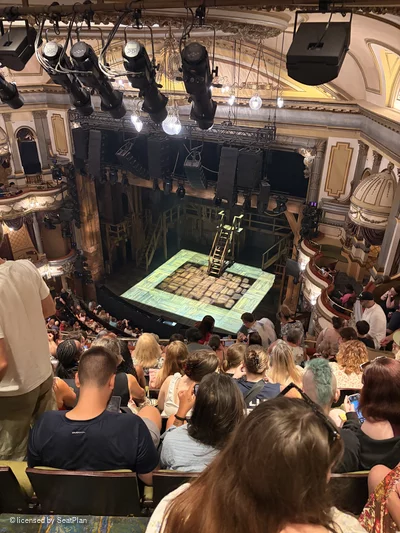 Victoria Palace Theatre Grand Circle H2 view from seat photo