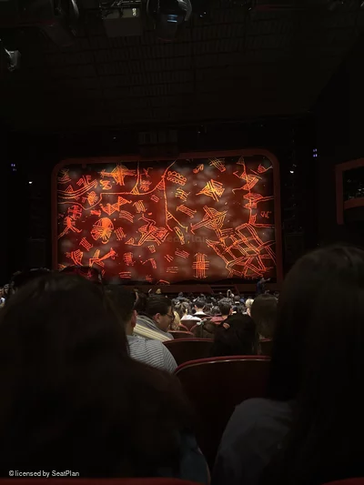 Minskoff Theatre Orchestra W119 view from seat photo