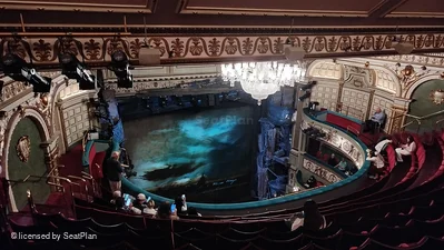 Sondheim Theatre Grand Circle K28 view from seat photo
