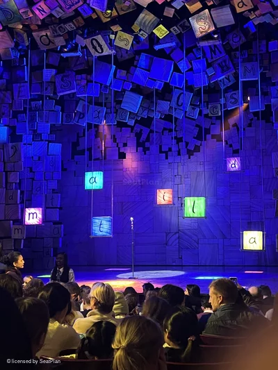 Cambridge Theatre Stalls O16 view from seat photo
