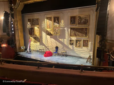 St James Theatre Mezzanine C12 view from seat photo