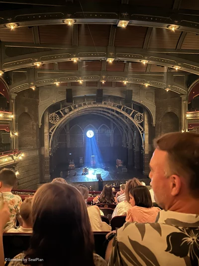 Lyric Theatre Dress Circle F107 view from seat photo