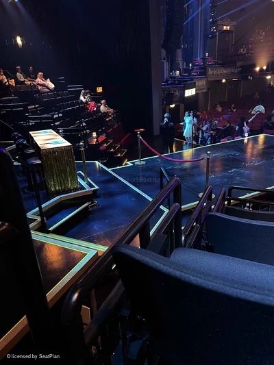 Broadhurst Theatre Stage Seating E302 view from seat photo