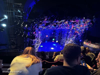 Cambridge Theatre Upper Circle E36 view from seat photo