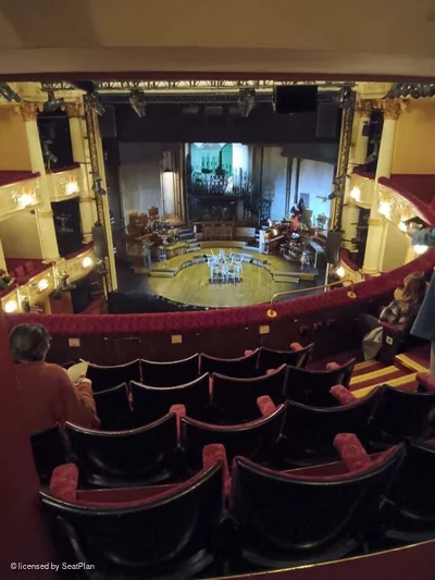 Lyric Theatre Grand Circle F4 view from seat photo