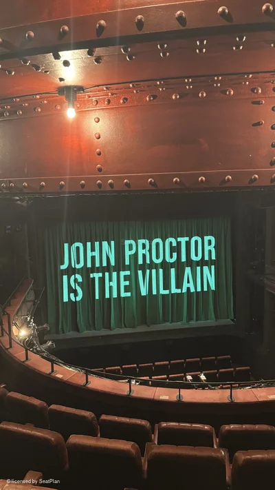 Royal Court Theatre Circle E16 view from seat photo