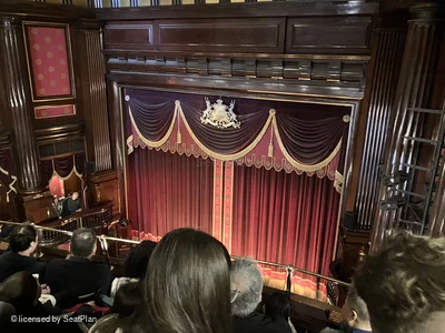 St Martin's Theatre Upper Circle D20 view from seat photo