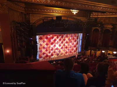 Lena Horne Theatre Rear Mezzanine J11 view from seat photo