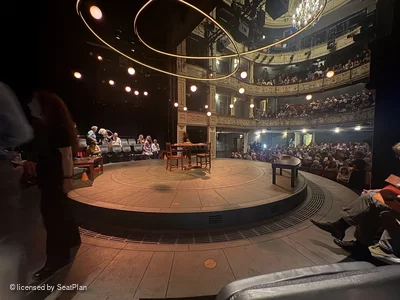 Tom Stoppard Theatre On Stage Seating SE1 view from seat photo