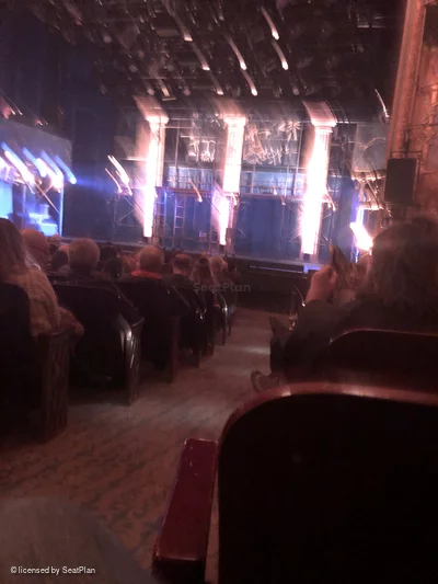 Longacre Theatre Orchestra M2 view from seat photo