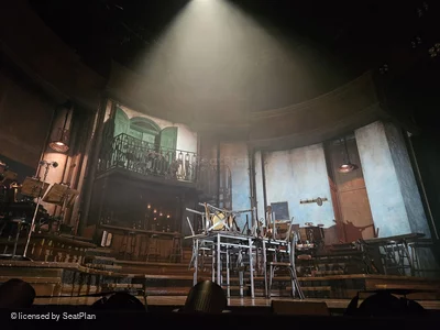 Lyric Theatre Stalls B15 view from seat photo